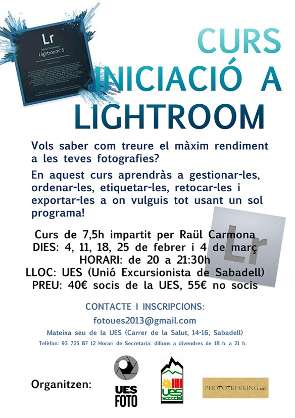 Curso Lightroom Sabadell